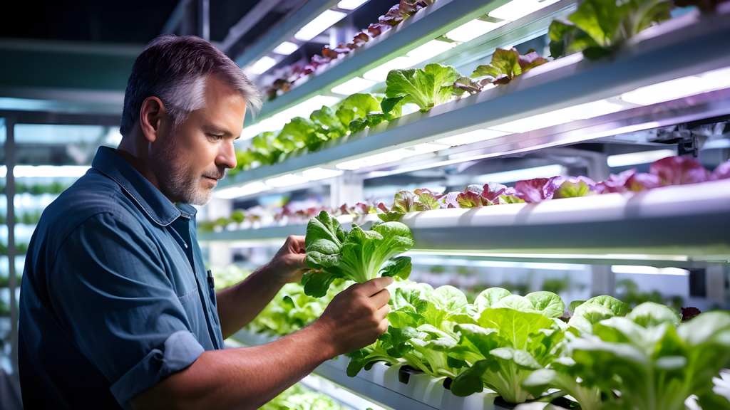 Cultivo hidropónico controlado en interior